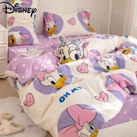 disney winter new comfortable pure cotton sheet duvet cover simple cartoon daisy printed four piece childrens bed