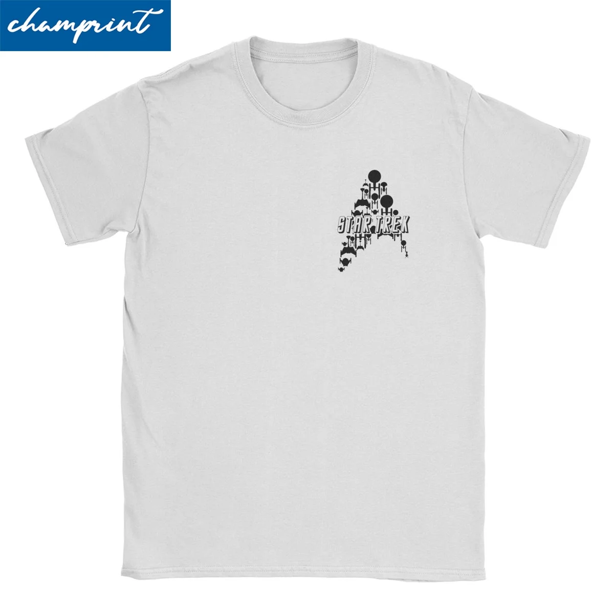 Футболка с коротким рукавом и круглым вырезом из чистого хлопка