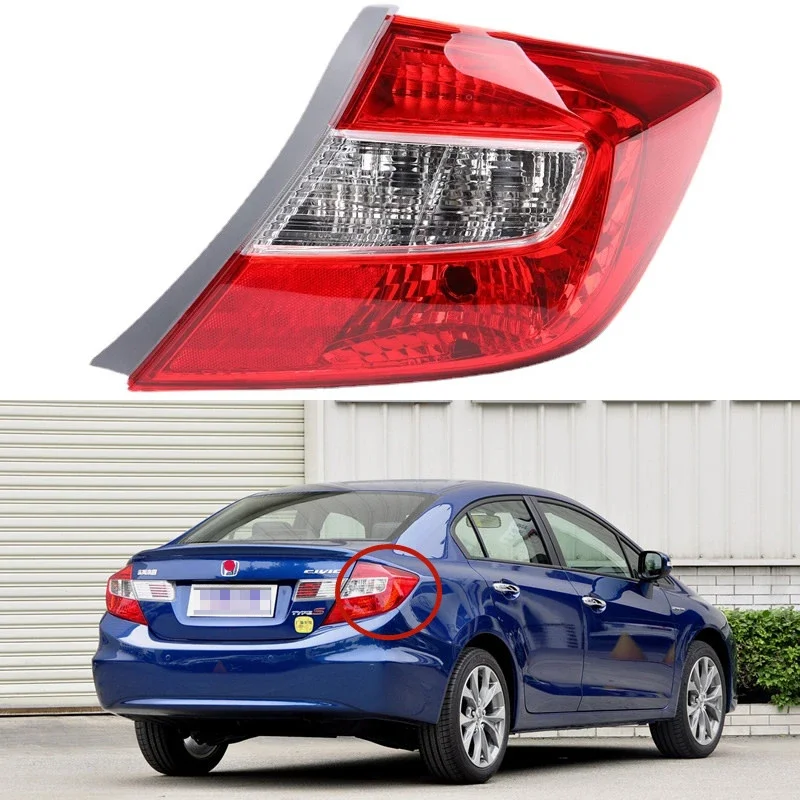 Для Honda Civic 2012 2013 Автомобильные аксессуары задний внешний фонарь в сборе