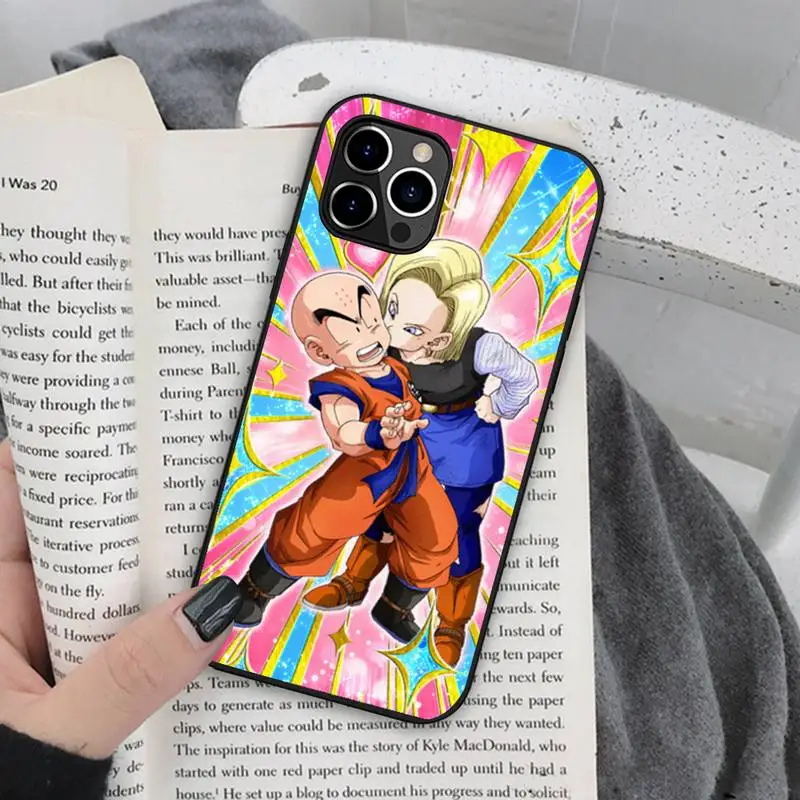 Чехол для телефона Dragon Ball Z Android 18 силиконовый мягкий чехол iphone 13 12 11 Pro Mini XS MAX 8 7 Plus X