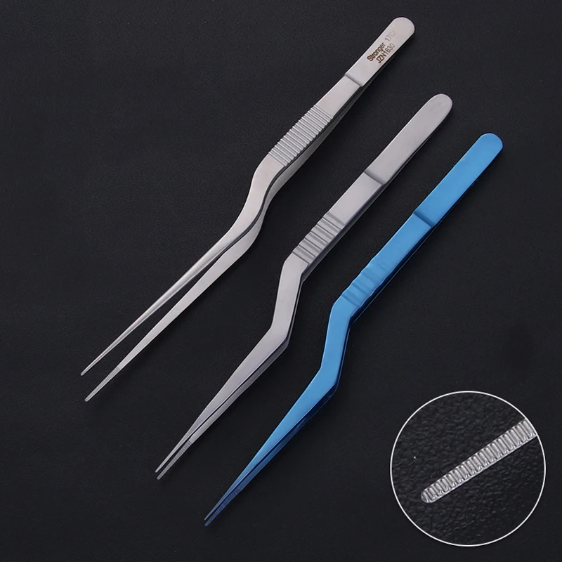 

Stainless steel gun-type tweezers ENT gun-shaped tweezers beauty plastic ear cerumen tweezers titanium alloy tissue culture