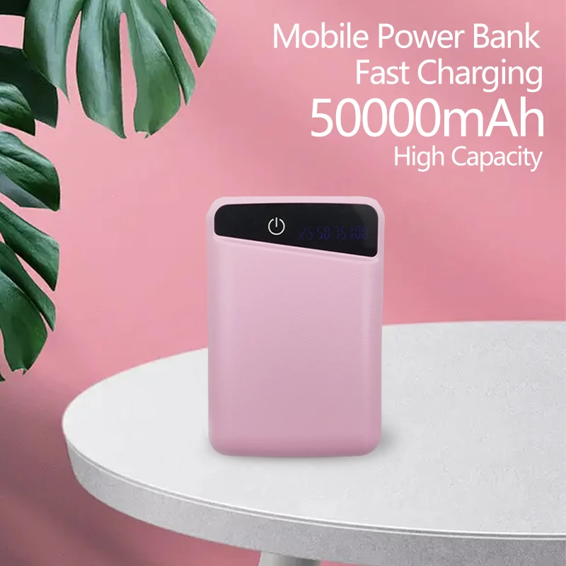 

Upgraded Mini Mobile Power Supply 50000mAh Fast Charging Digital Display Dual USB Charging Treasure Mobile Phone Power Supply