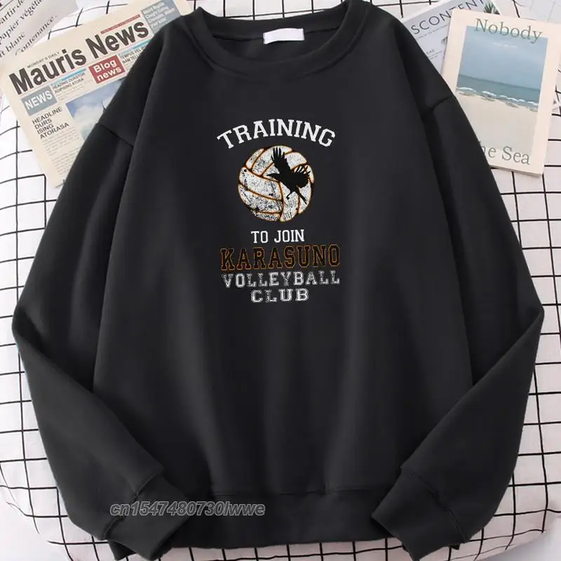 

Лидер продаж, свободные винтажные Топы Haikyuu Karasuno для Волейбольного клуба, мужская толстовка с капюшоном и защитой от холода для мужчин и жен...