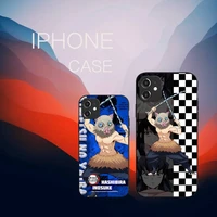 hashibira inosuke demon slayer phone case for iphone 12 11 13 7 8 6 s plus x xs xr pro max mini shell