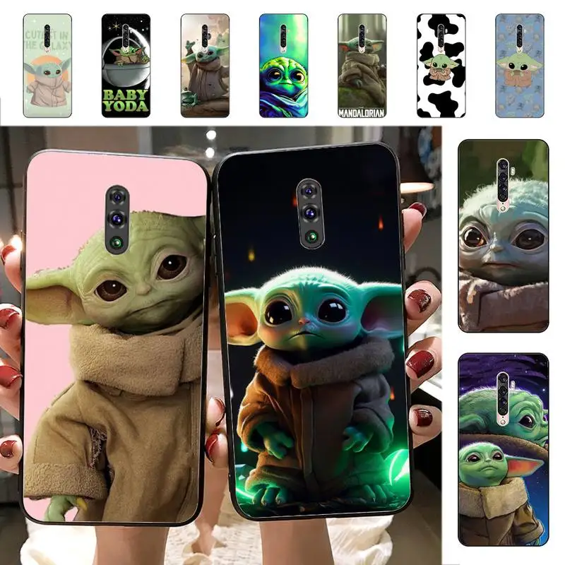 

MINISO Cute Baby-Y-Yoda Phone Case for Vivo Y91C Y11 17 19 17 67 81 Oppo A9 2020 Realme c3