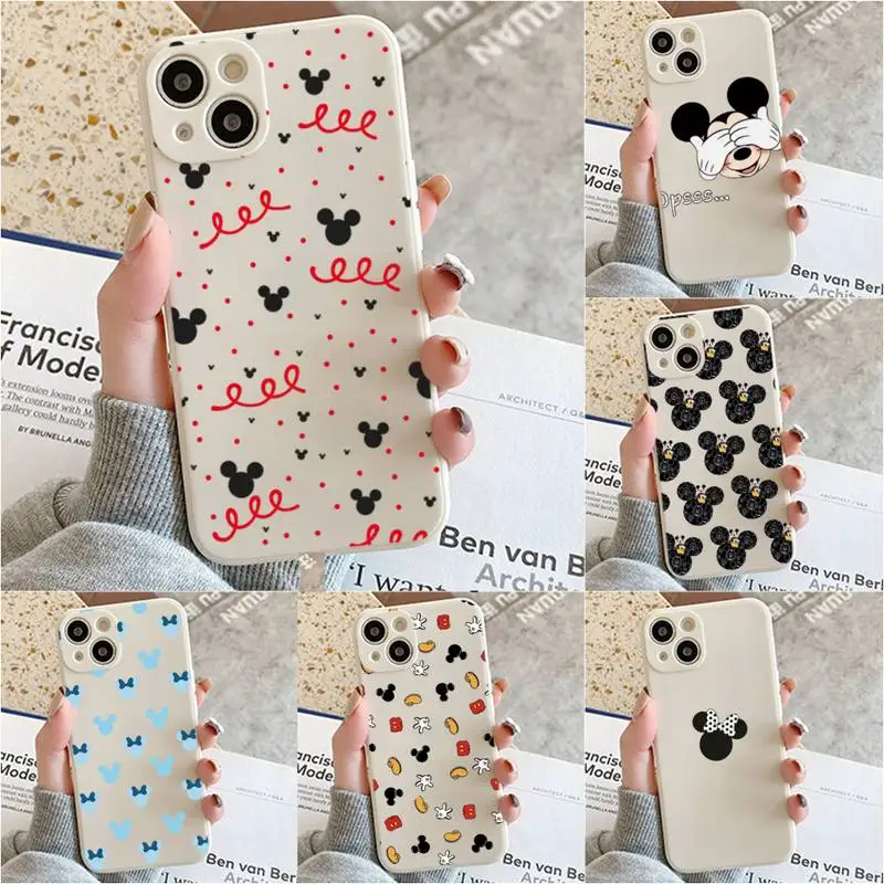 

Cute Cartoon Mickey Phone Case For Iphone 7 8 Plus X Xr Xs 11 12 13 Se2020 Mini Mobile Iphones 14 Pro Max Case