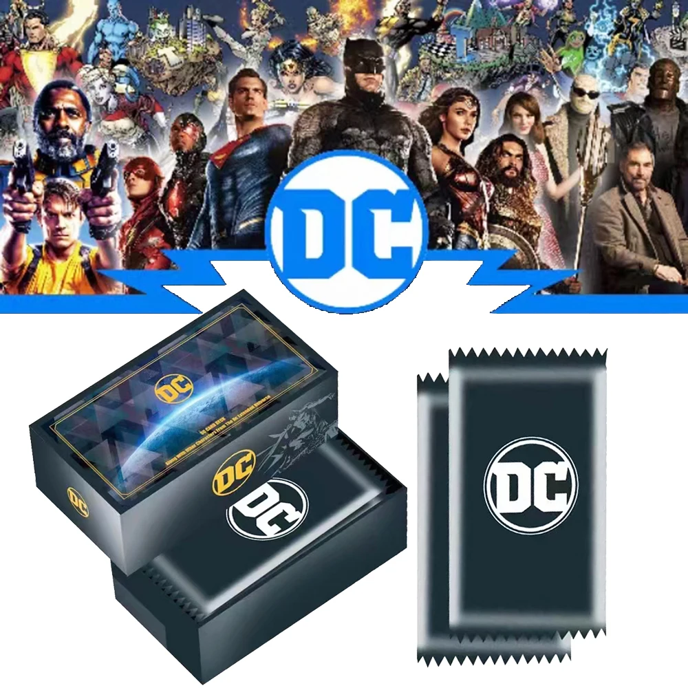 DC Collection Cards Genuine Licensed Justice League Batman Action Anime Figures Child Birthday Gift Game Card Table Toys for Kid
