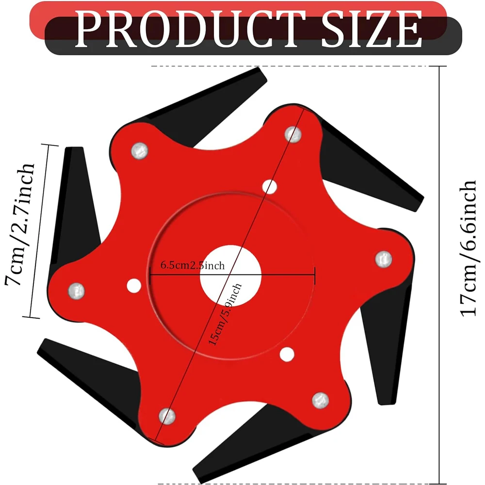 6-лезвийная триммерная головка реверсивные лезвия для поедания сорняков