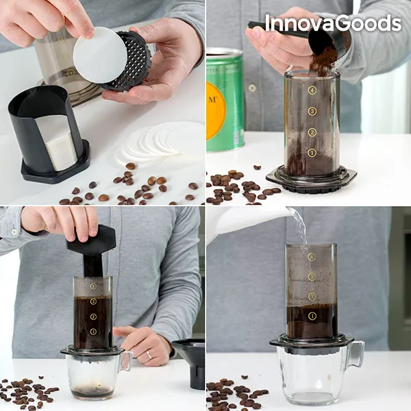 Ручной пресс InnovaGoods Cafetiere|Другая посуда| |