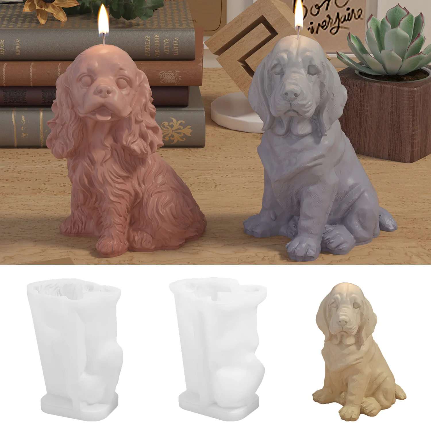 Силиконовая форма в виде симпатичных 3D животных свечей для домашних кошек собак