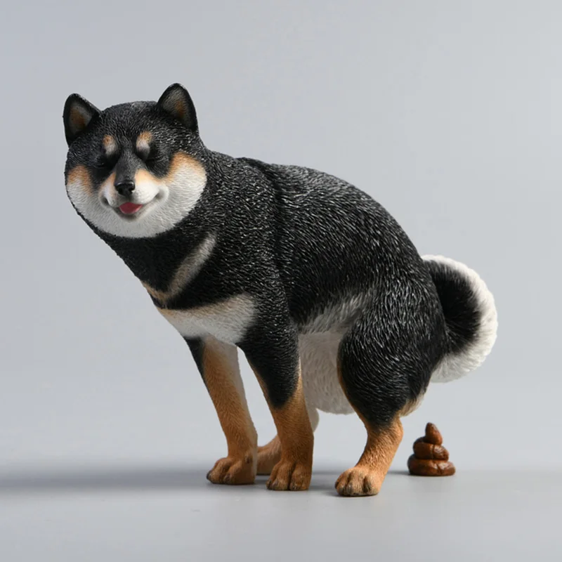 

1/6 Shiba Inu Dog Animal Model Home Decor Cute Figure Pets Handmade Toy Kids GK Xmas Gift Creative Ornaments for Children Adults