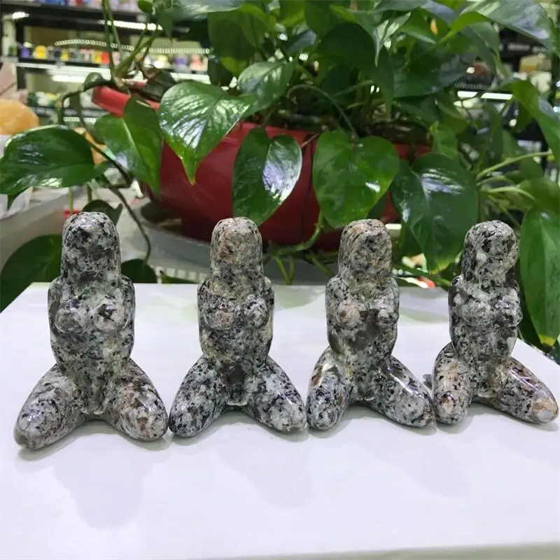 Натуральная женская ведомая девушка Yooperlite резьба исцеление счастливая