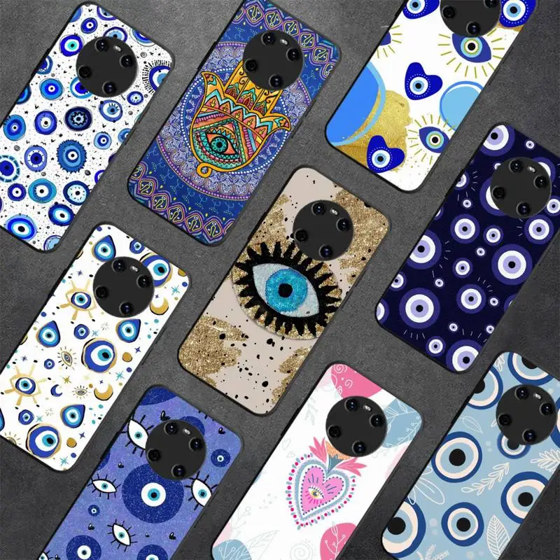 

Evil Eye Lucky Eye Blue Phone Case for Huawei Y 6 9 7 5 8s prime 2019 2018 enjoy 7 plus