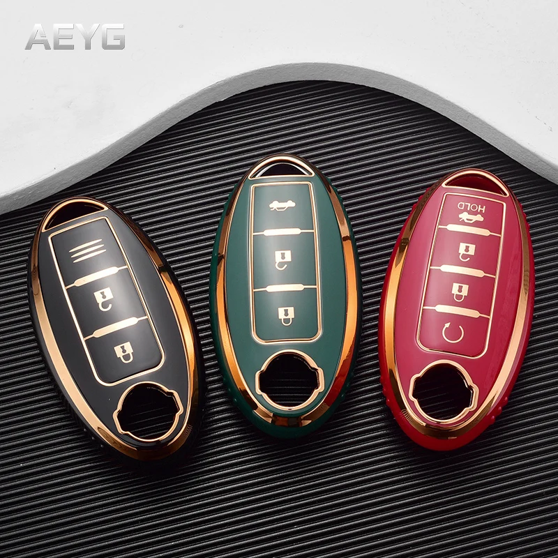 

TPU Car Key Case Cover Holder Shell For Nissan Qashqai X-Trail T31 T32 Juke J10 J11 Tiida Altima Pathfinder Kicks For Infiniti