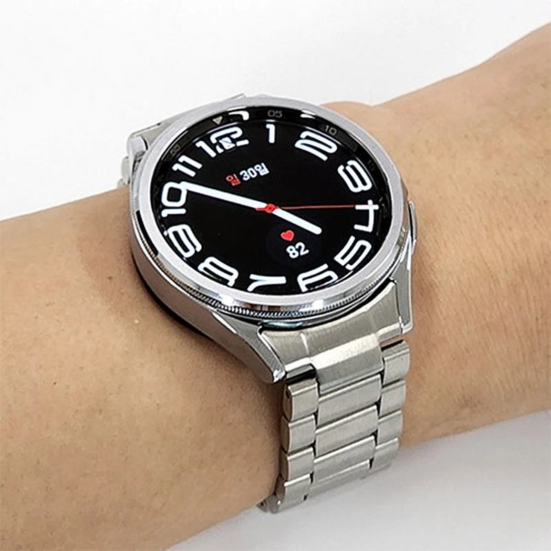 

No Gaps Strap for Samsung Galaxy Watch 6 4 5 Pro 45mm 40mm 44mm Steel Bracelet Galaxy Watch 4 6 Classic 43/47mm 46mm 42mm Band