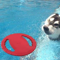 pet toys flying disk foaming resistant bite outdoor training special swimming chew interactive silicone dog toys