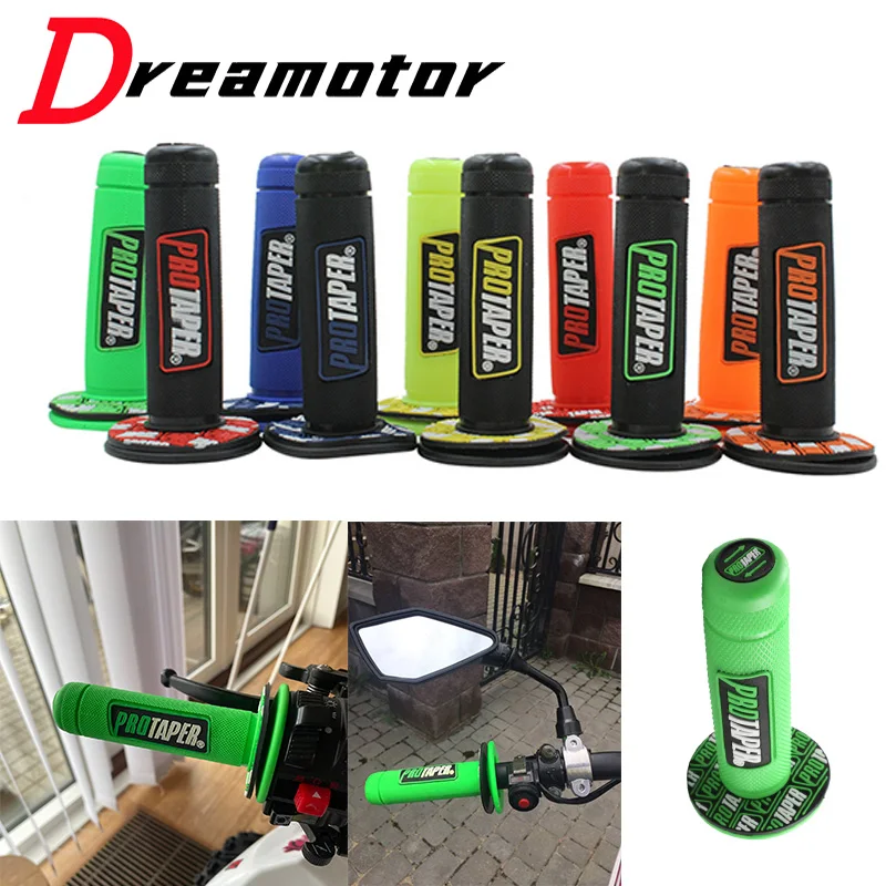 

Colorful Handle MX Grip Pro Grip Fit To GEL GP Motorcycle Dirt Pit Bike Rubber Handlebar Grip For PRO TAPER Motorcycle Grips