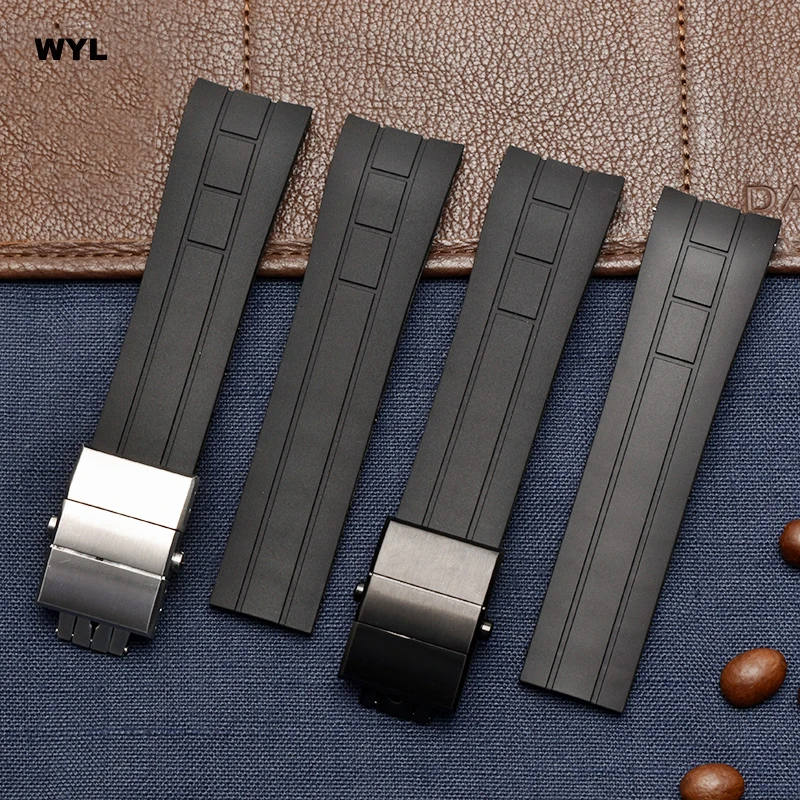 

High quality silicone watch band for CITIZEN JY8078-52L JY8035 / 8085 series radio wave Rubber Watch Band 23mm