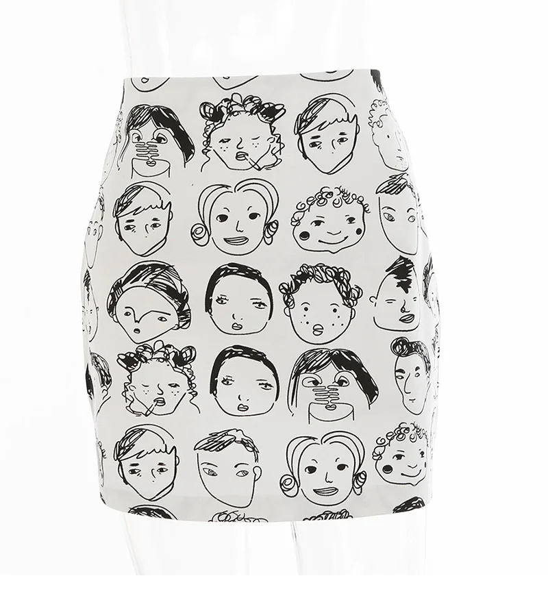 Модная облегающая юбка с высокой талией для девушек Повседневная Уличная