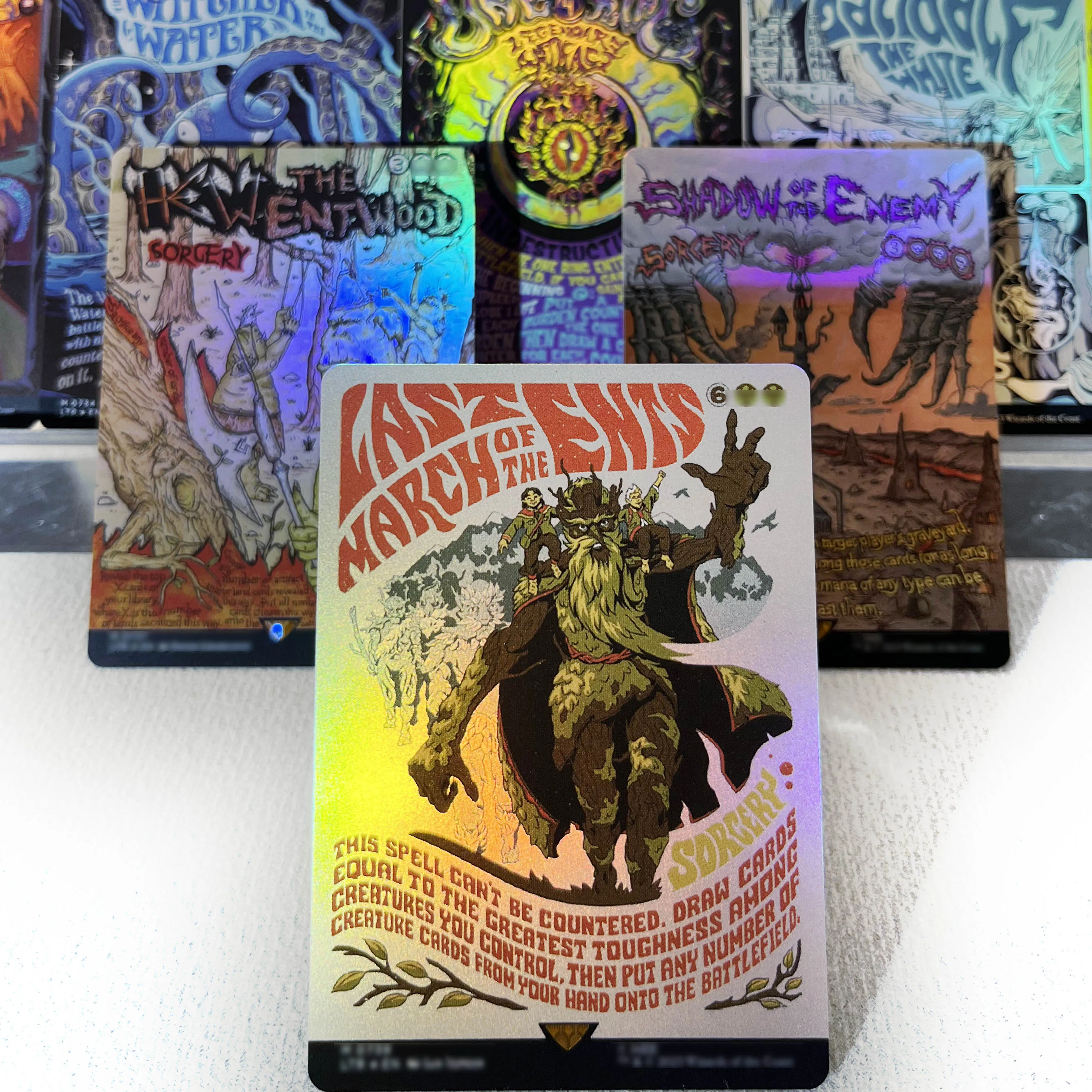 LTR FOIL3-01 Tcg прокси волшебные карты The One Ring Dawn of a New Age Shadow of the Enemy Hew the Entwood собирается (art.: 3920d3da49333) - 3920d3da49333