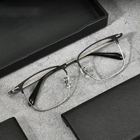 handoer pure titanium glasses frame full rim optical eyewear for men and women eyeglasses uv400 anti scratch dust proof