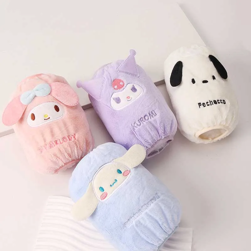 

Кавайные Sanrio Cinnamoroll Kuromi трехмерные ушные рукава Мультяшные аниме Мелодия милые женские теплые Рукава с защитой от загрязнений подарок