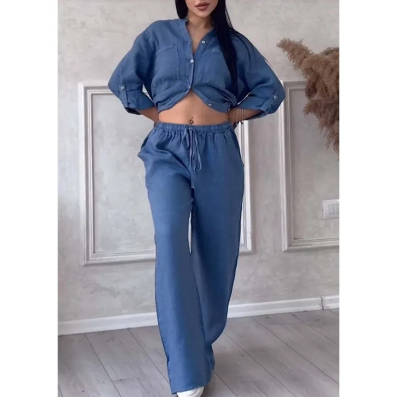 Женские комплекты из двух предметов весна-осень новые повседневные простые