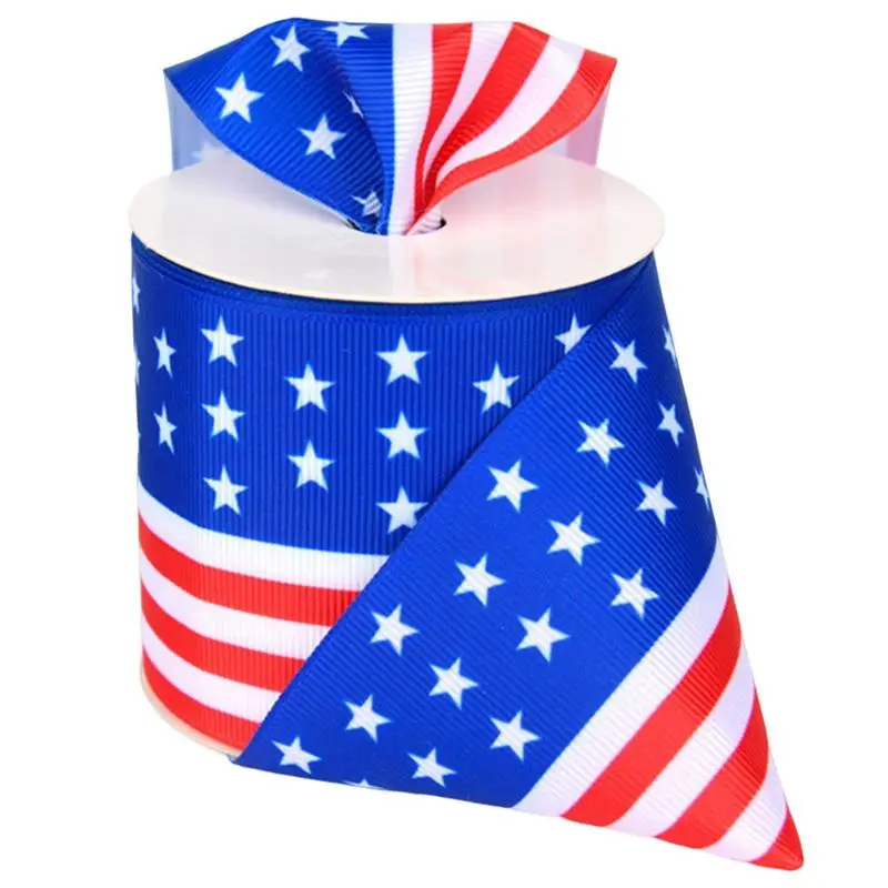

Ленты на День Независимости, американский флаг, проводная лента, патриотические звезды, полосатая лента, венок 4 июля, лента, патриотическая ...
