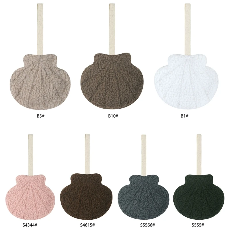 

Pacifier Chain Plush Pendant Pacifier Clip Holder Soft Seashell Crib Hanging Decoration Infant Pacifier Accessories