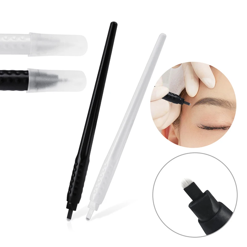

1Pc Microblading Permanent Makeup Manual Tattoo Pen for Eyebrow Flat U Shape Needles