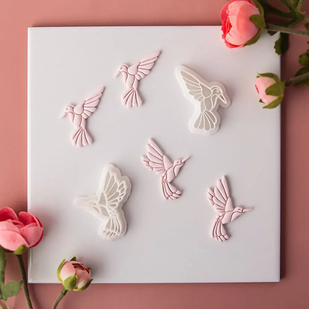 3D Kingfisher полимерная фотоформа мягкая керамика ручная работа Искусственные серьги