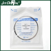 1 pcs dental orthodontics archwire round 5 meter length niti material 0 0120 0140 016 size optional