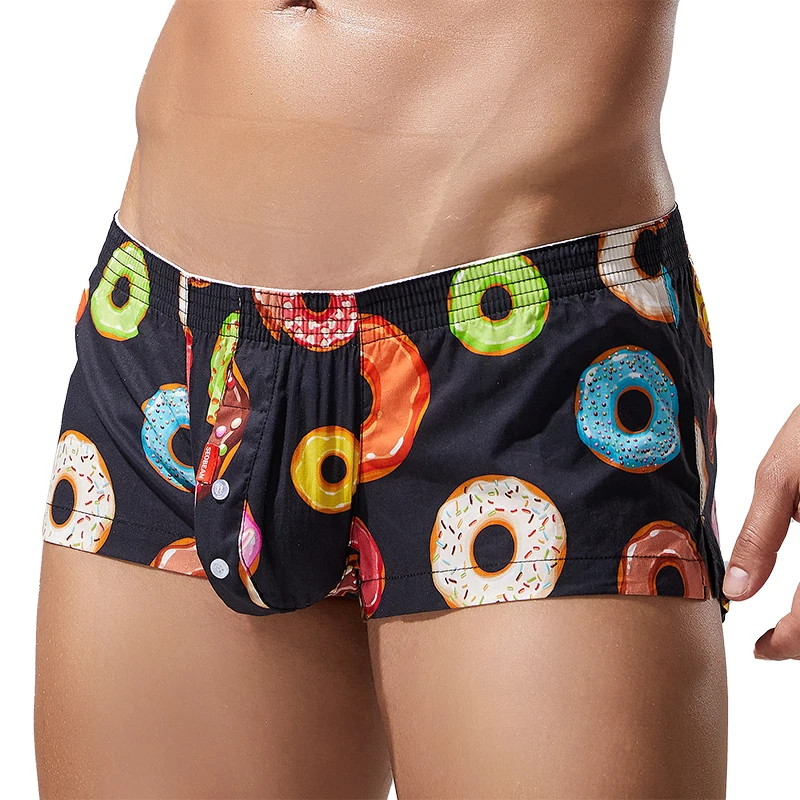 Seobean Brand SEOBEAN Mens Plaid Boxer Shorts Cotton Underwear Underpants Boxers for Men