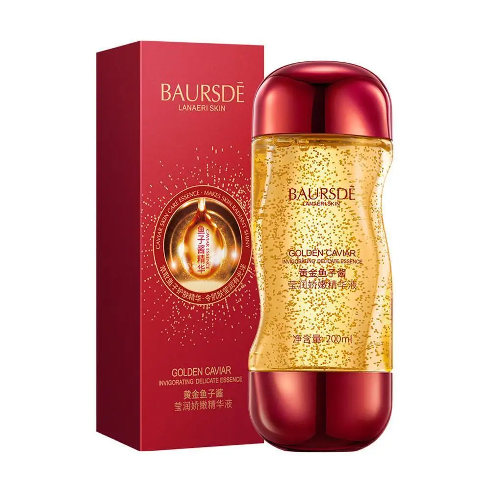 

24K Gold Caviar Face Essence Moisturizing Anti-Aging Wrinkle Brightening Skin Care Product Face Serum 200ML
