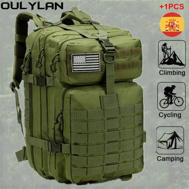 

Тактический рюкзак Oulylan 30 л/50 л, 1000D водонепроницаемый рюкзак, уличный военный рюкзак, охотничий спорт, Сумка для кемпинга и пешего туризма