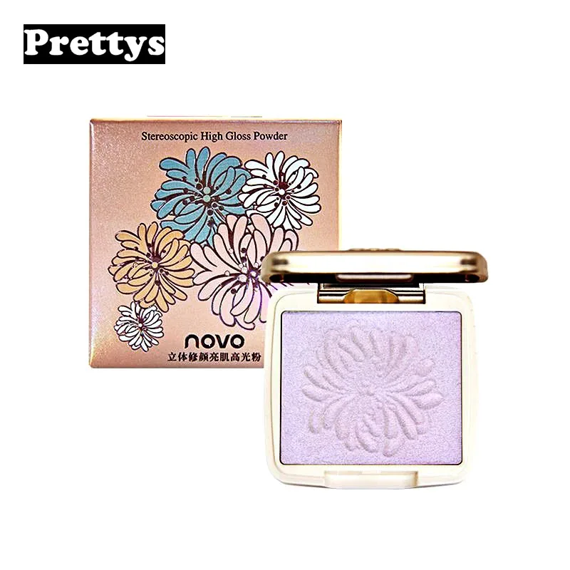 

Novo New Portable Advanced Stereoscopic High Gloss Blush Eyeshadow Powder Girl Face Makeup Six-Color Face Is More Beautiful