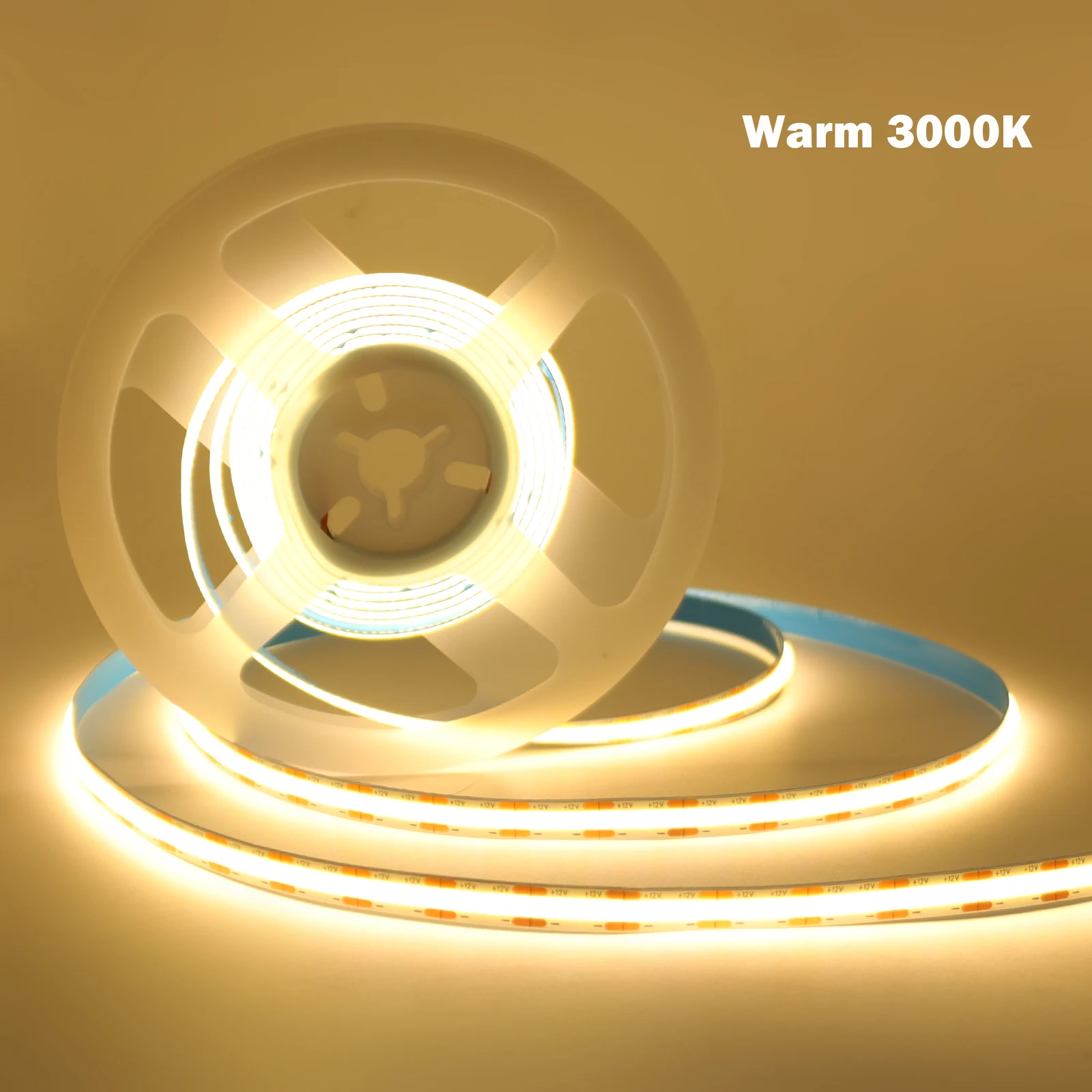 

KISUFU COB светодиодная лента теплый белый 12В 24В 1 м 5 м 10 м