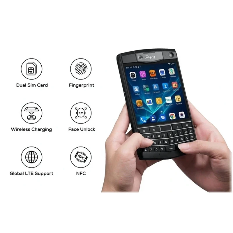 Unihertz Smartphone Small Phone Android 6G RAM 128G ROM Cell Phones Unlocked 3.1 Inch Dual SIM Unlocked Keyboard NFC Smart Phone