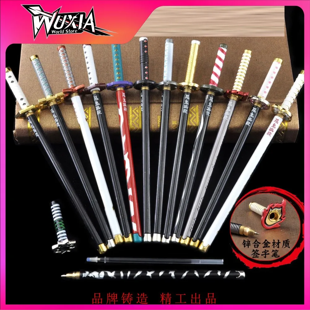 

Demon Slayer Sword Shinazugawa Sanemi 20cm Carbon pen Alloy katana Sword Japanese Anime Weapon Model Gift for kid Christmas Gift