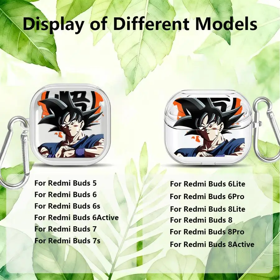 Фото Прозрачные чехлы для наушников с крючком для Redmi Galaxy Buds 6 Active, 8 Active, 8 Lite, 5, 7, 6 Pro, Hot DragonS, B-allS №5