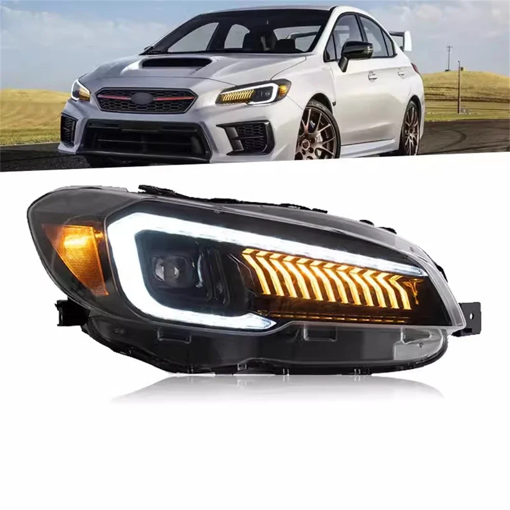 Передняя фара автомобиля в сборе для 15-20 Subaru 11th Impreza WRX дневные ходовые огни DRL