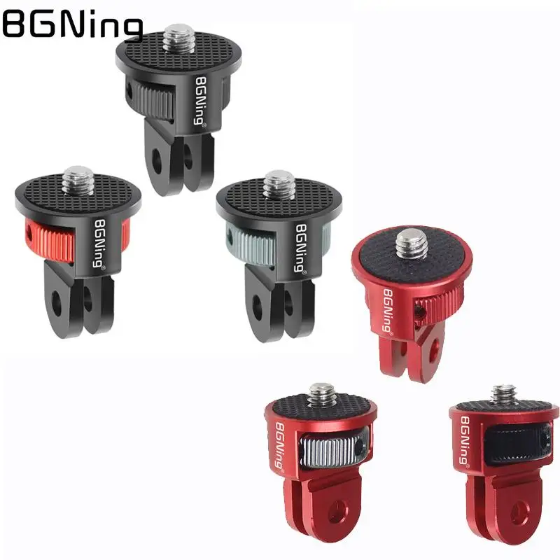 BGNING 360 Girevole 1/4 Pollici Vite Mini Treppiede Adattatore di Montaggio CNC per GoPro Hero 13 12 11 10 Insta360 ONE X5 X4 X3 X2 4K Fotocamera