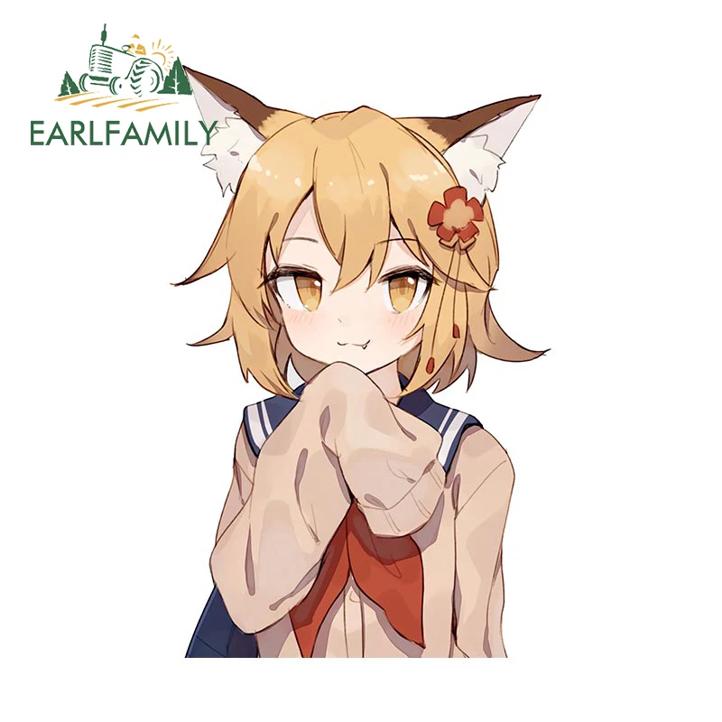 EARLFAMILY 13 см x 8,4 см для Senko San Автомобильная наклейка устойчивая к царапинам виниловая наклейка солнцезащитный бампер декор для автодома виниловая автомобильная пленка