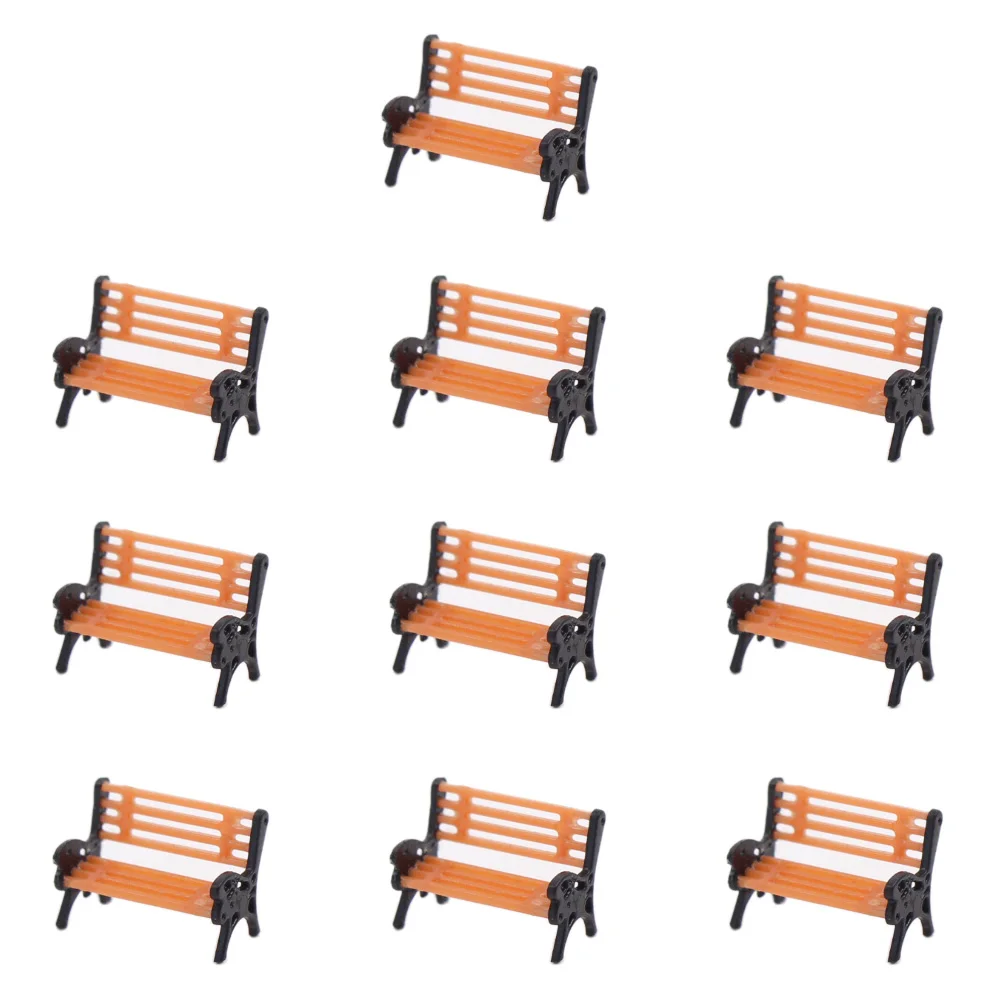 

10 шт. модель поезда HO TT масштаб 1:100 модель скамейка стул Settee YZ100