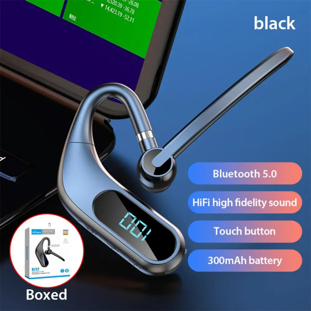 

Noise Cancelling Tws Headset Hd Call 180 Degrees Rotating Wireless Earbuds With Microphone Creative Hook Universal Headset Kj12