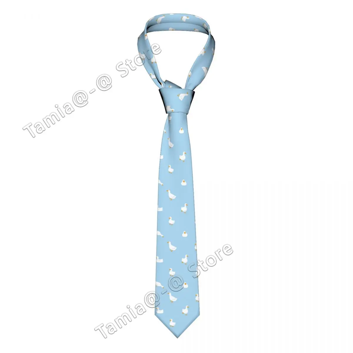 

Cartoon Goose Rubber Unisex Neckties Silk Polyester 8 cm Narrow Neck Ties for Men Shirt Accessories Cravat Wedding