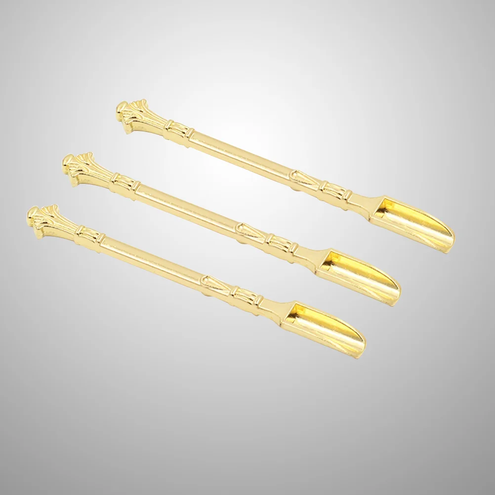 

2pcs Spoon Metal Mini Sampling Reagent Scoop Spoon for Laboratory Home