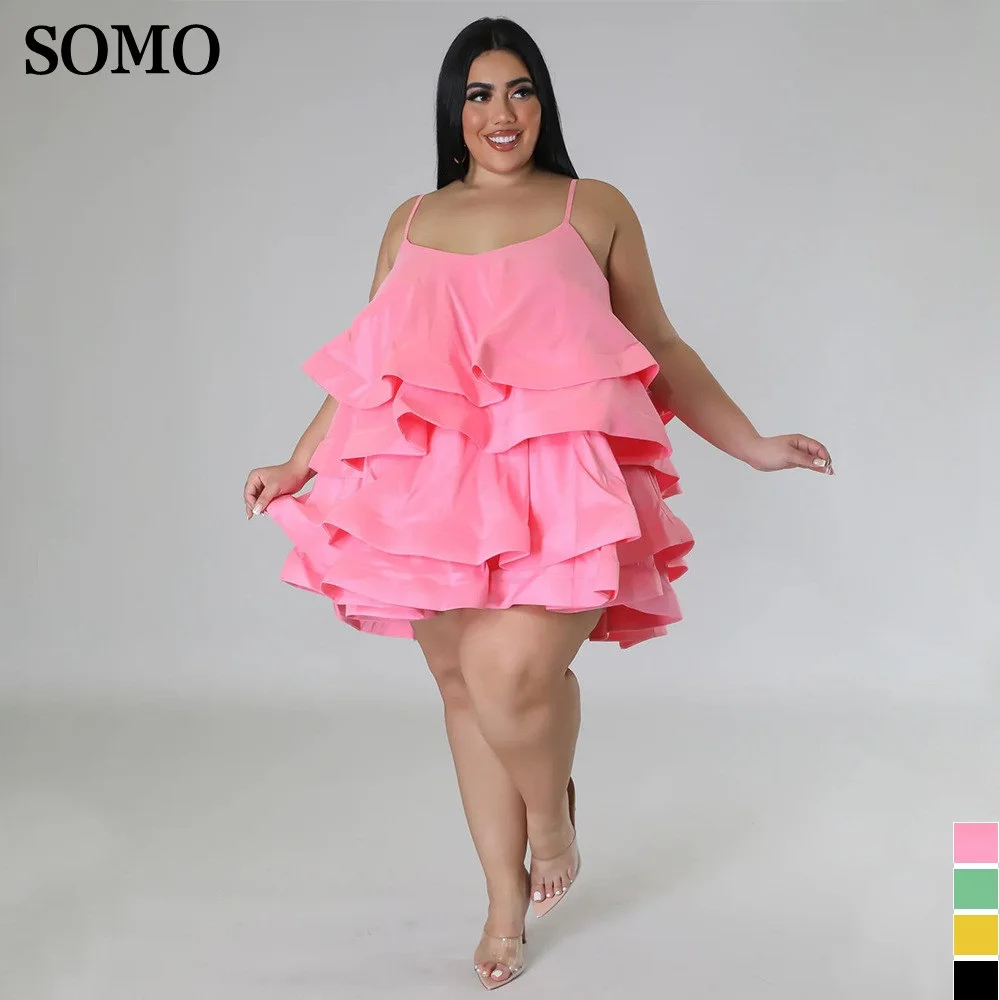 

Женское однотонное мини-платье без рукавов, с лямкой на шее