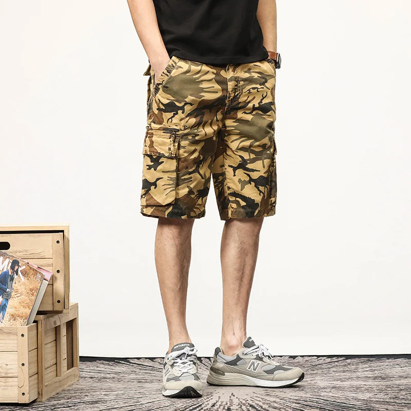 

Men Mens Cargo Shorts 2023 New Summer ArmyGreen Side Pockets Hip Hop Japanese Streetwear Male Pants Shorts For Men