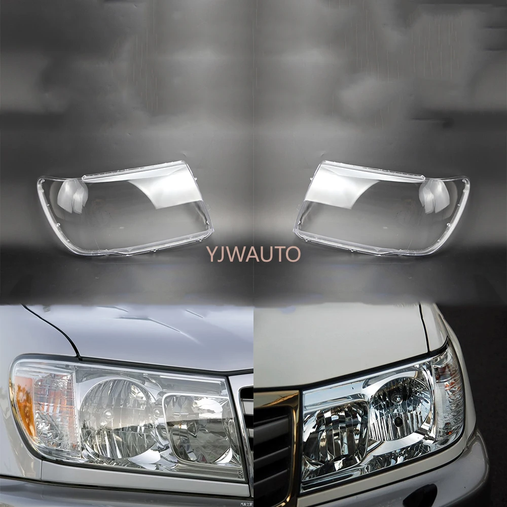 Lentille de phare de voiture pour Toyota Land Cruiser 2005 ~ 2008, couvercle de remplacement de phare de voiture, coque de voiture transparente